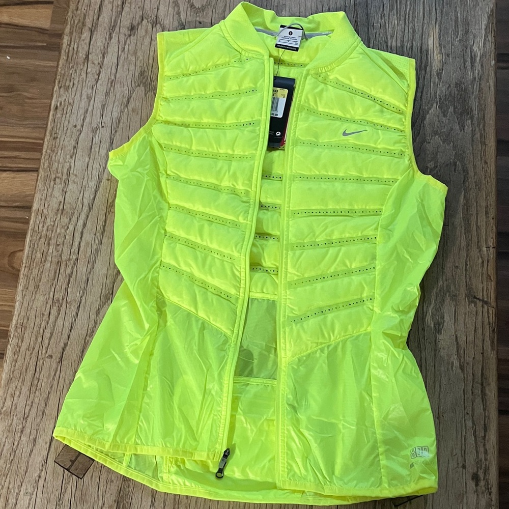 Nike Women's High-Visibility Neon Yellow Running Vest